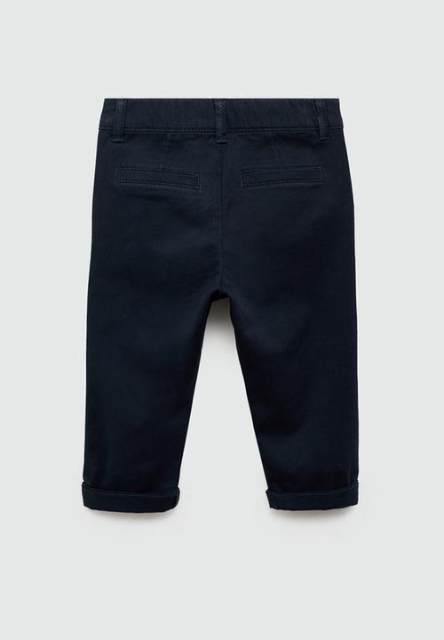 MANGO - Trousers chino7 - navy