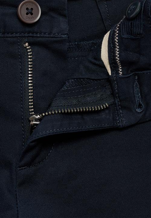 MANGO - Trousers chino7 - navy