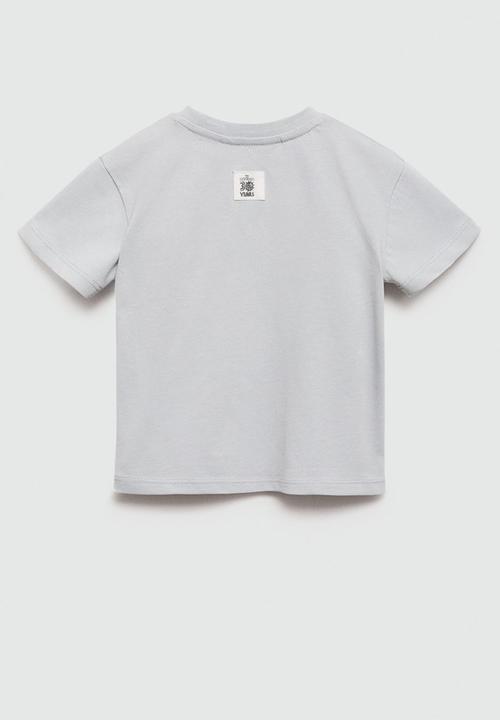 MANGO - T-shirt hakuna - light pastel blue