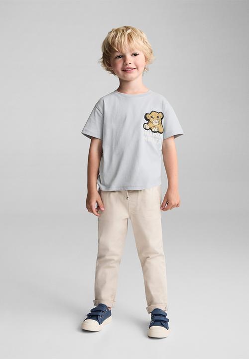 MANGO - T-shirt hakuna - light pastel blue