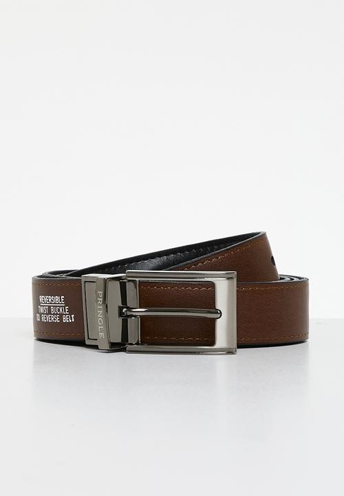 Pringle of Scotland - Pringle Andrew 30Mm Belt – Reversible  - Black & Tan