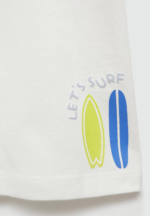 MANGO - T-shirt balinesa - natural
