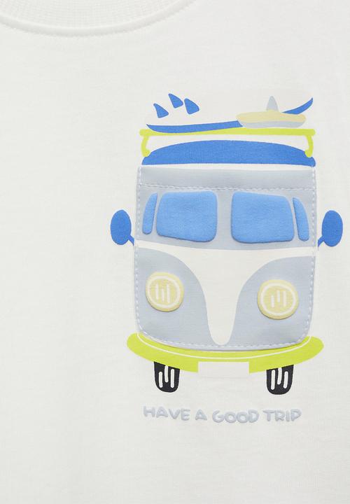 MANGO - T-shirt balinesa - natural
