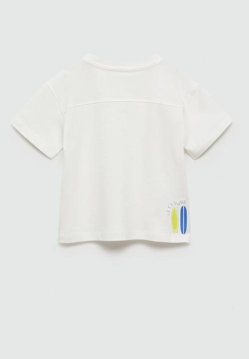 MANGO - T-shirt balinesa - natural