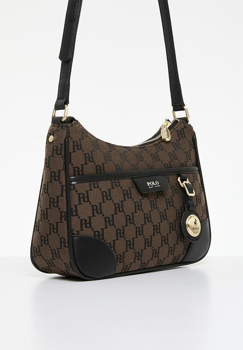 POLO - Premier crossbody bag - black & brown