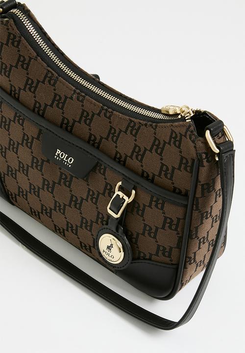 POLO - Premier crossbody bag - black & brown
