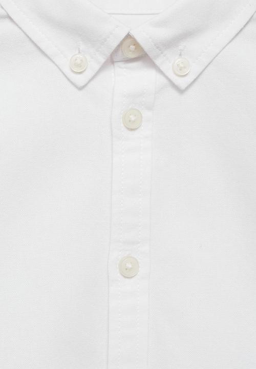 MANGO - Shirt oxfordb - white