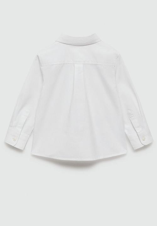 MANGO - Shirt oxfordb - white