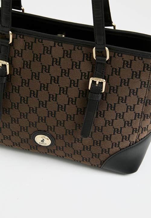 POLO - Premier tote bag - black & brown
