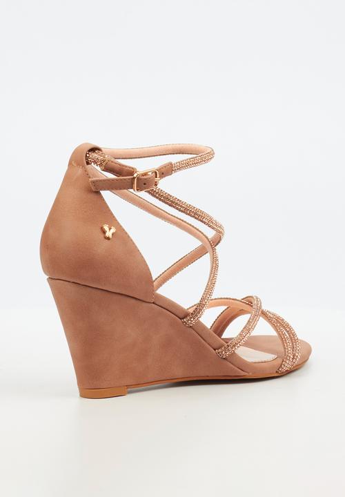 Butterfly Feet - Mercia 1 wedge - rose gold