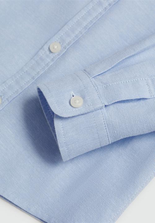 MANGO - Shirt oxfordb - light pastel blue