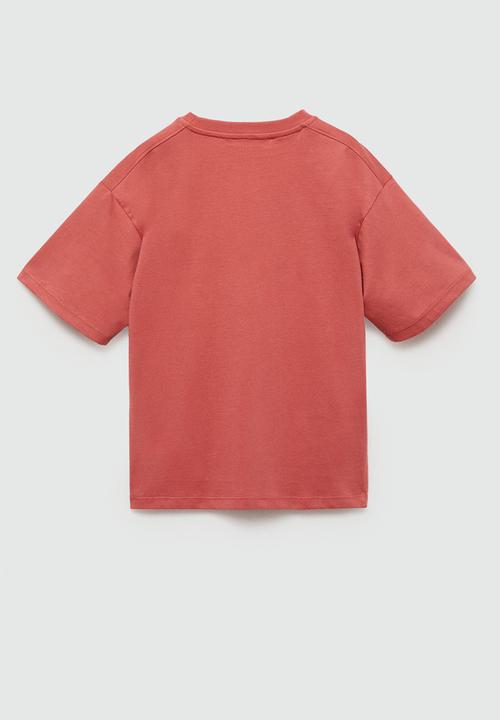 MANGO - T-shirt boxeolt - red