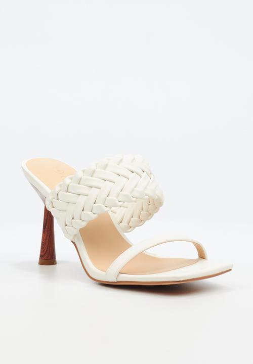 Miss Black - Mocha 1 mule - white