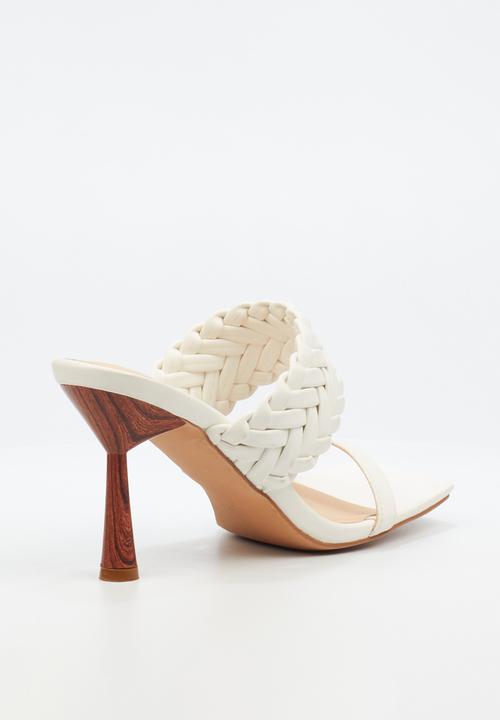 Miss Black - Mocha 1 mule - white