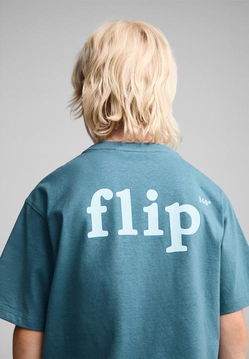 MANGO - T-shirt flip - dark blue