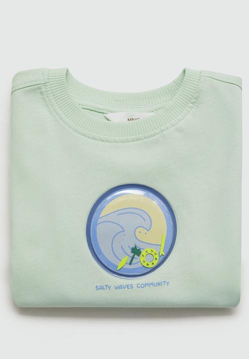 MANGO - T-shirt flotador - light pastel green