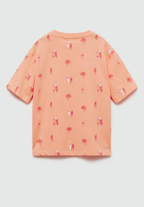 MANGO - T-shirt fun - light pastel orange