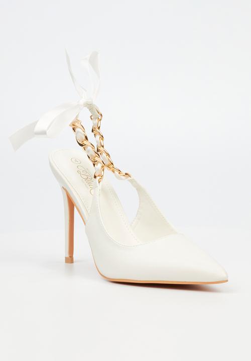 Miss Black - Lola 29 slingback - white