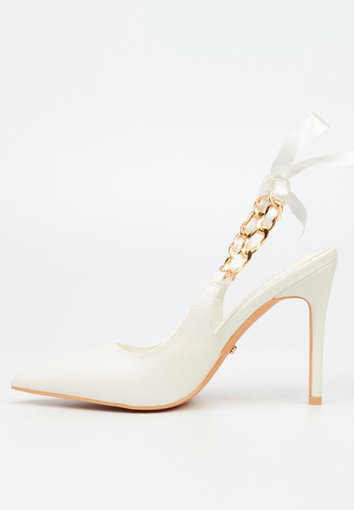 Miss Black - Lola 29 slingback - white