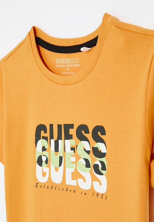 GUESS - Short sleeve T-shirt - burned caramel
