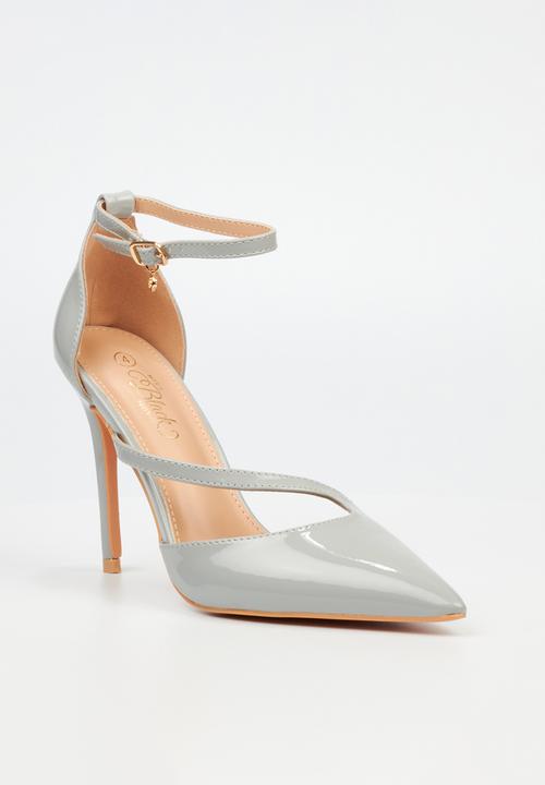 Miss Black - Lola 30 ankle strap - grey