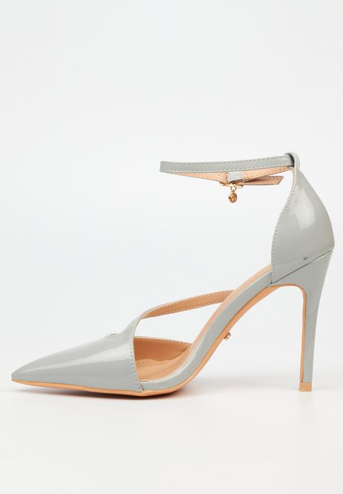 Miss Black - Lola 30 ankle strap - grey