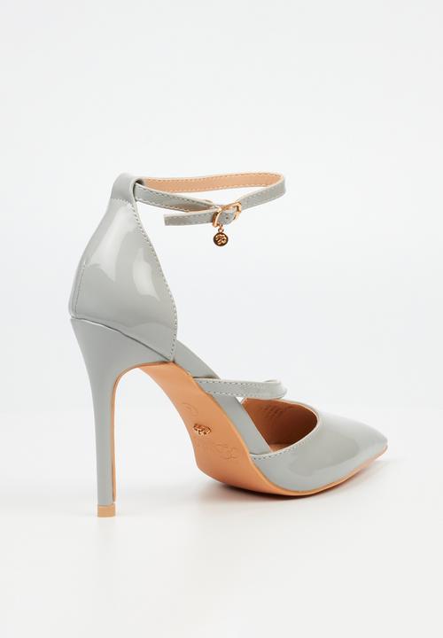 Miss Black - Lola 30 ankle strap - grey
