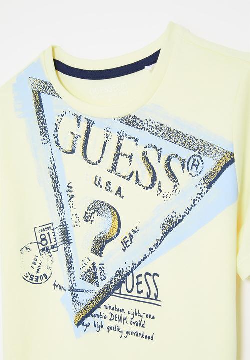 GUESS - Short sleeve T-shirt - iced lemon