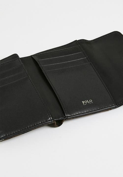 POLO - Premier compact purse - black & brown