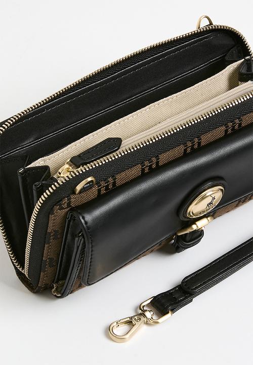 POLO - Premier phone sling - black & brown
