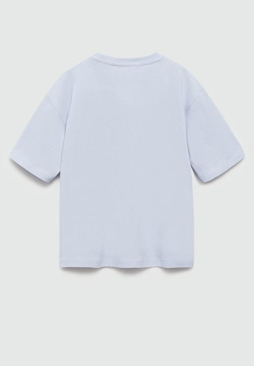 MANGO - T-shirt park2 - light pastel blue