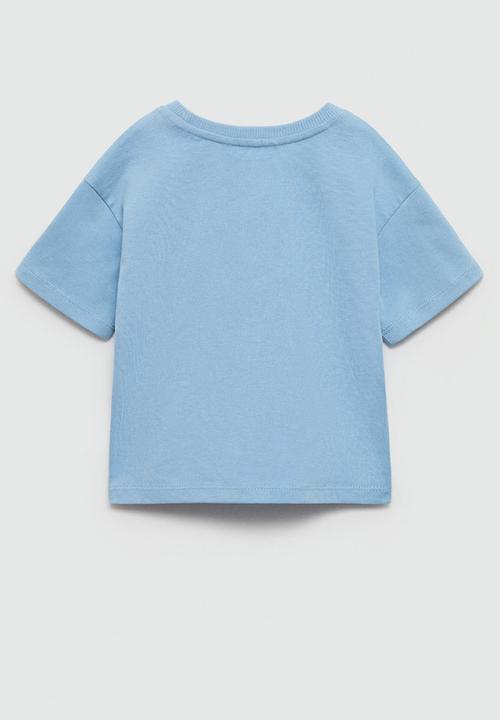 MANGO - T-shirt small - medium blue