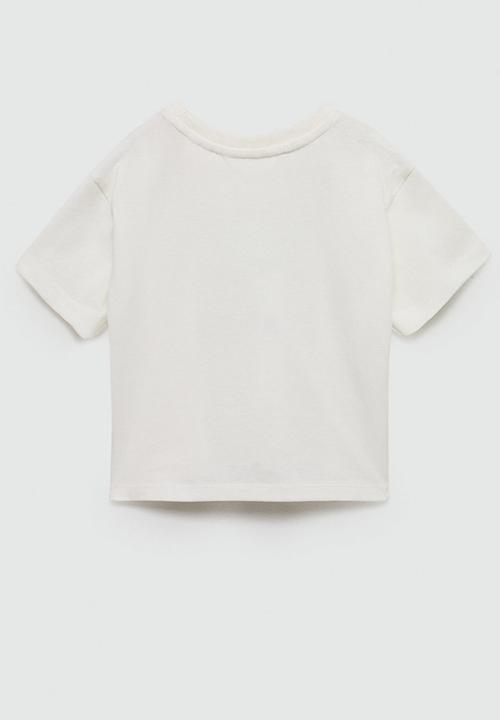 MANGO - T-shirt aligator - natural