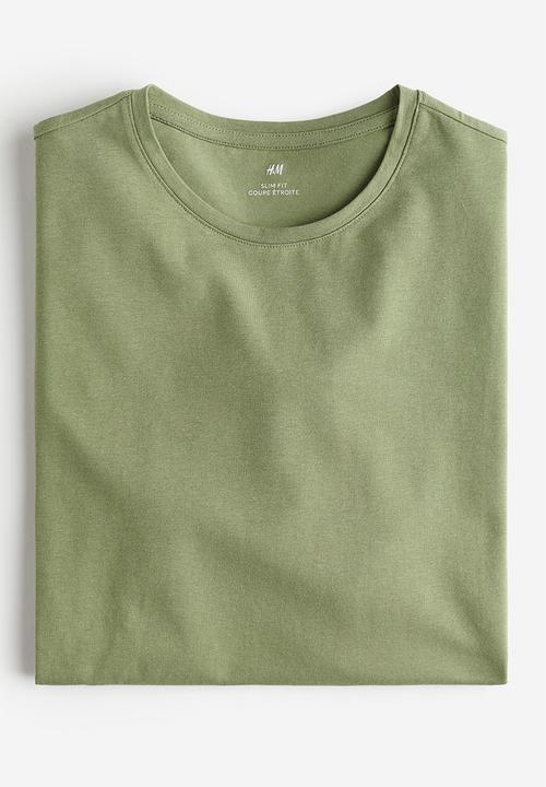 H&M - Slim fit t-shirt - green