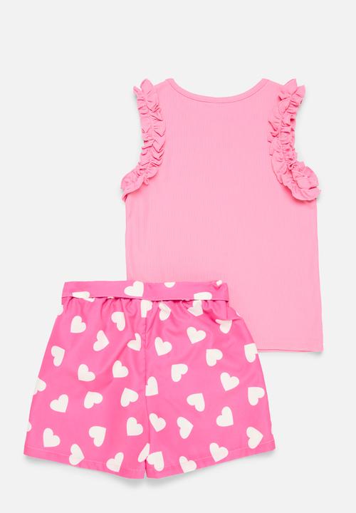 Pop Candy - Vest & short set-pink
