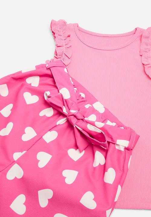Pop Candy - Vest & short set-pink