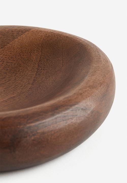 H&M - Small wooden bowl - dark brown