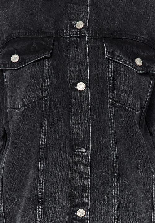 Trendyol - Oversize trucker denim jacket - black