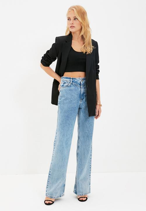 Trendyol - Regular Woven Blazer Jacket with Lining Details - Black