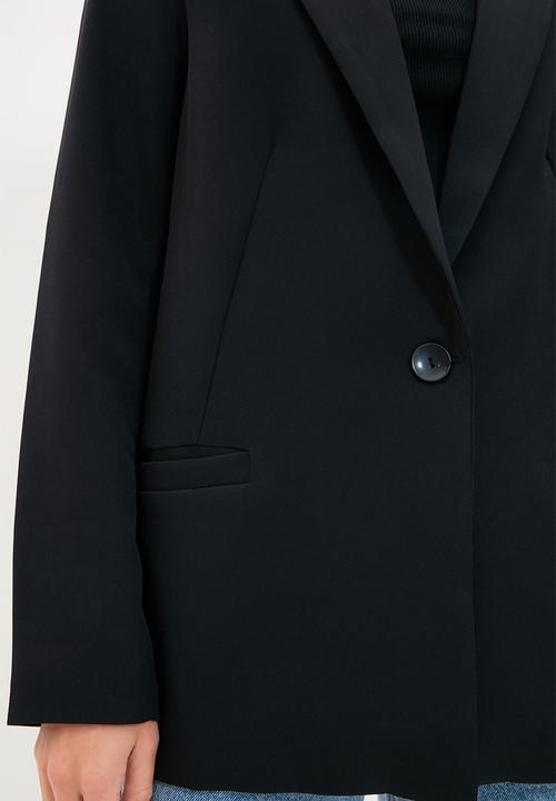 Trendyol - Regular Woven Blazer Jacket with Lining Details - Black