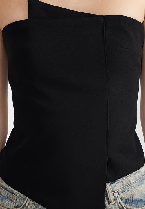 Trendyol - Woven Body Fitted Bustier - Black