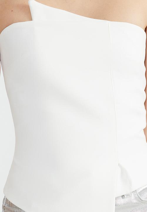 Trendyol - Body-Sitting Woven Bustier - Bridal White