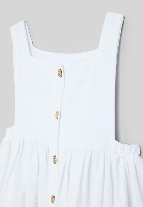 Pop Candy - Button down dress - white