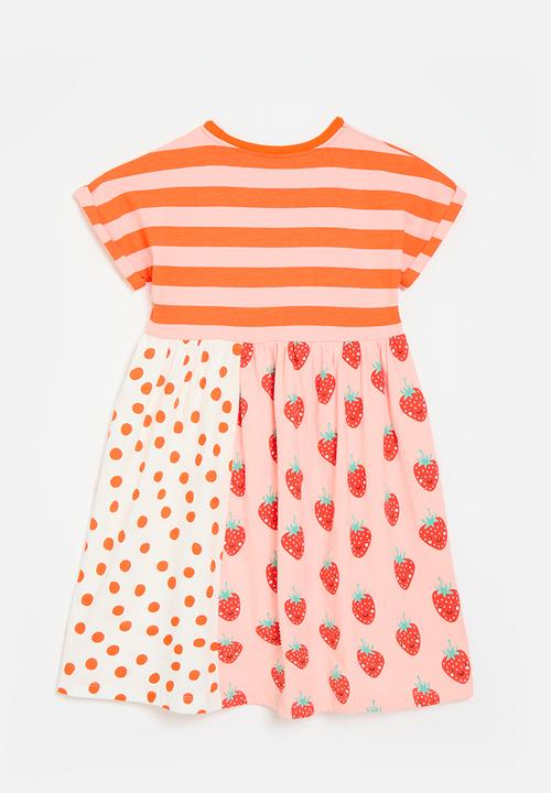 Pop Candy - Striped dress - orange