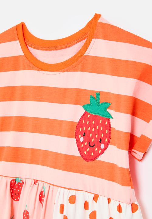 Pop Candy - Striped dress - orange