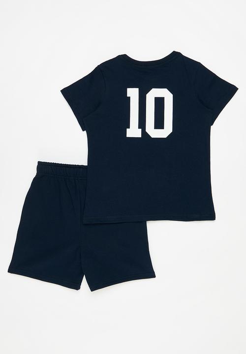 Pop Candy - Tee & short set - navy