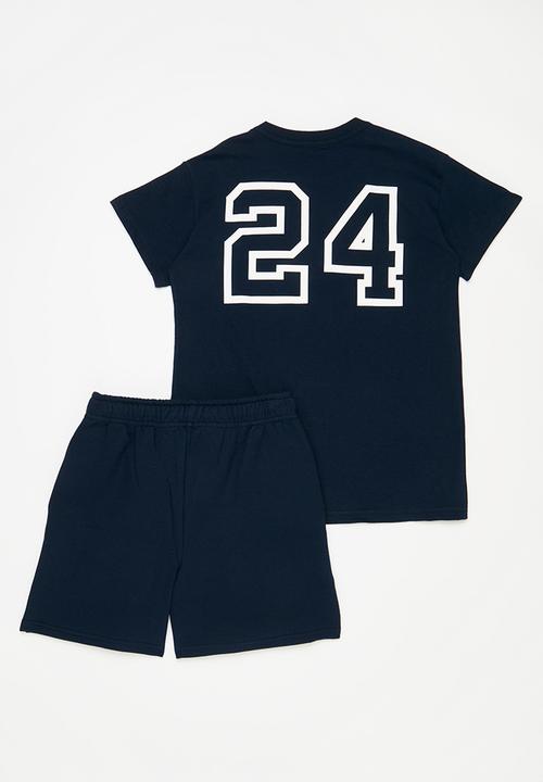 Pop Candy - Tee & short set- navy