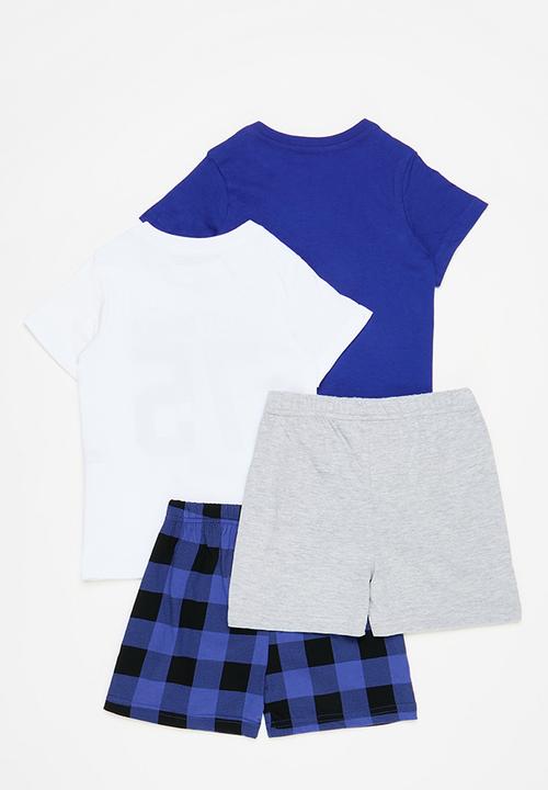 Pop Candy - 2 Pack pj set - navy & white 