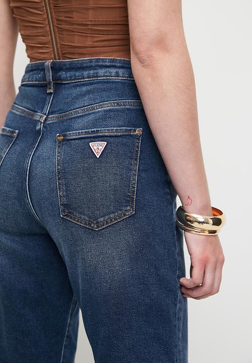 GUESS - High Rise Mom Jean - Mid Wash