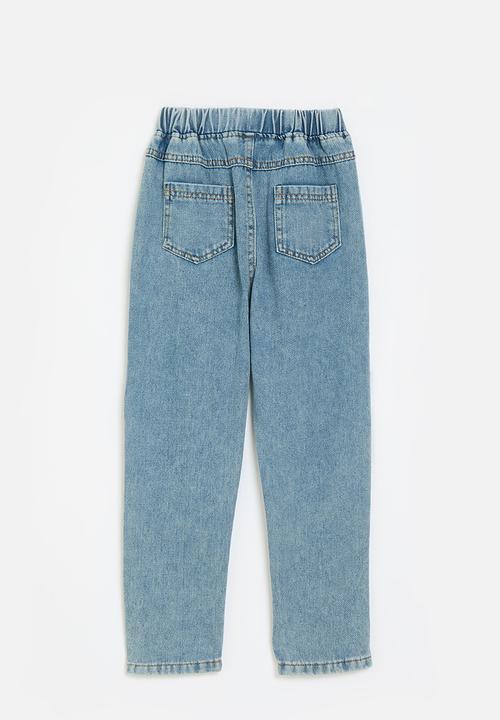 Pop Candy - Printed denim jeans - stonewash